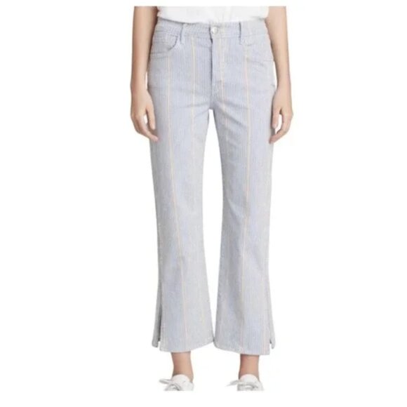 3x1 NYC Austin Crop Jean in Nillie Stripe High-Rise - Picture 1 of 12